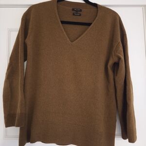 Massimo Dutti Wool Cashmere Sweater in Brown